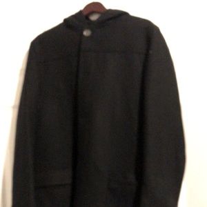 Penguin peacoat with hood